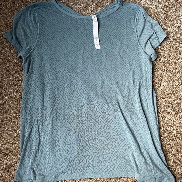 lululemon athletica Tops - Lululemon Loop Around Tee Blue Fog
